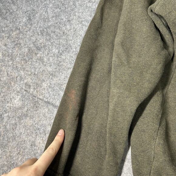 Vintage American Eagle Sweatshirt Mens XL Hooded Green Y2K Gorpcore - Picture 7 of 9